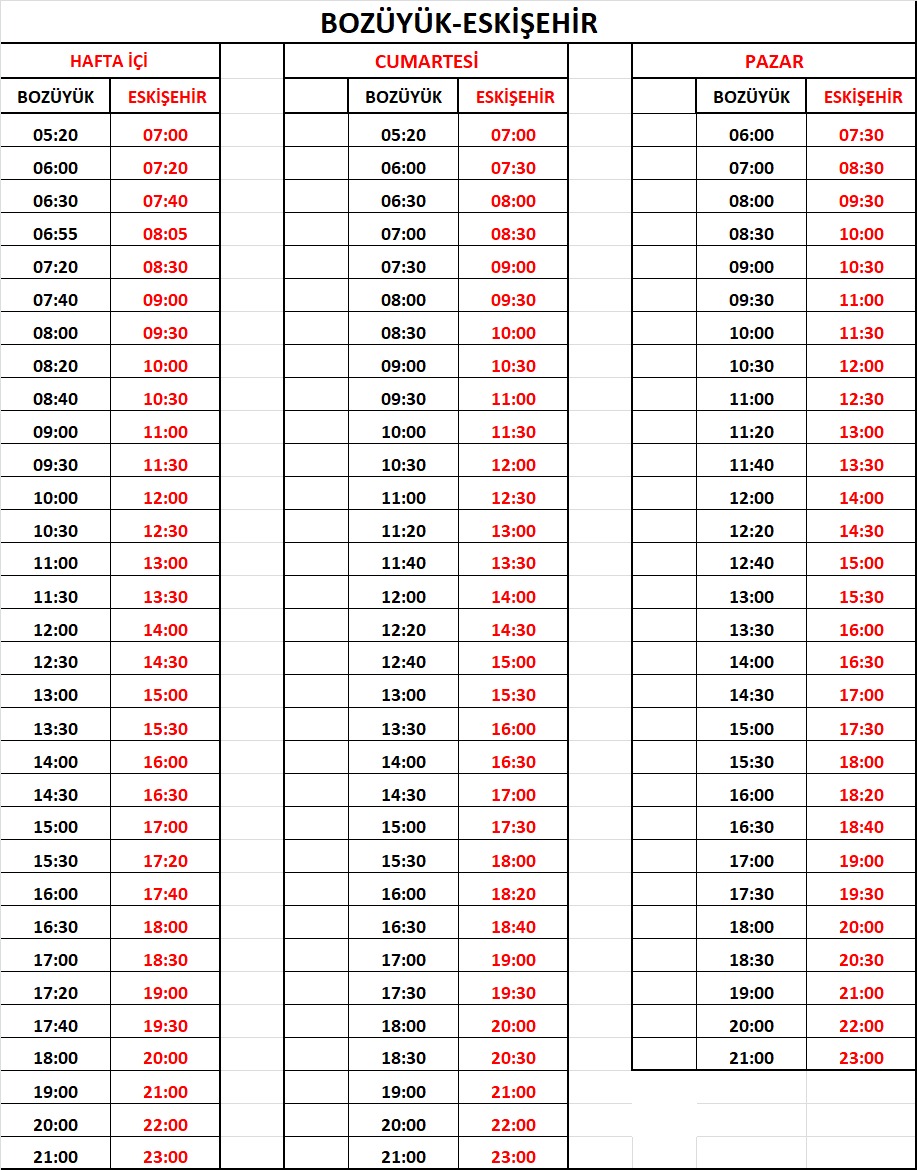 Eskişehir-Boz&uuml;y&uuml;k